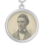 American Essayist Ralph Waldo Emerson Portrait Personalized Necklace