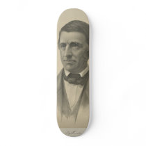 American Essayist Ralph Waldo Emerson Portrait Custom Skate Board