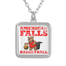American Falls Beavers Basketball Personalized Necklace