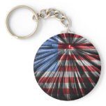 American Fireworks Flag Keychain