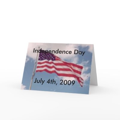 American Flag 1, Independence DayJuly 4th, 2009 Greeting Card by AuntieBluebear