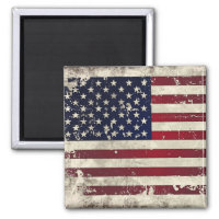 American Flag 2 Inch Square Magnet