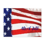 American Flag 4th of July postcards