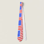 American Flag 4th of July Ties