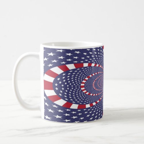 American Flag Abstract zazzle_mug