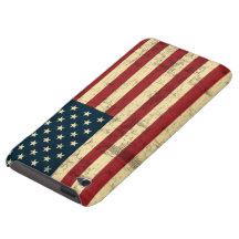 American Flag Aged Distressed iPod Case-Mate Cases
