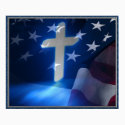 American Flag and Christian Cross, Fascism posters by beverlytazangel American Flag and Christian Cross, Fascism posters