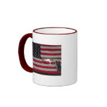 American Flag and Gun Mug