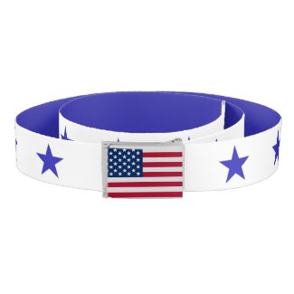 American Flag And Stars Belt