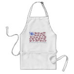 American Flag Apron - Lobsters and Starfish