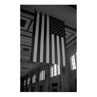 American Flag at Union Station Print