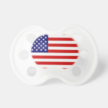 American flag baby pacifiers