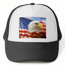 American Flag Bald Eagle Mesh Hat