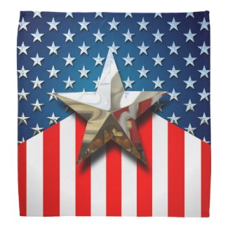 American Flag Bandana