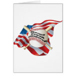 American Flag Baseball Card