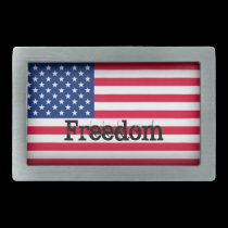 American Flag Belt Buckle 