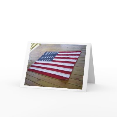 American Flag Blanket Cards by caspurr