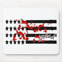 American Flag-Bloody Lincoln Mouse Pad