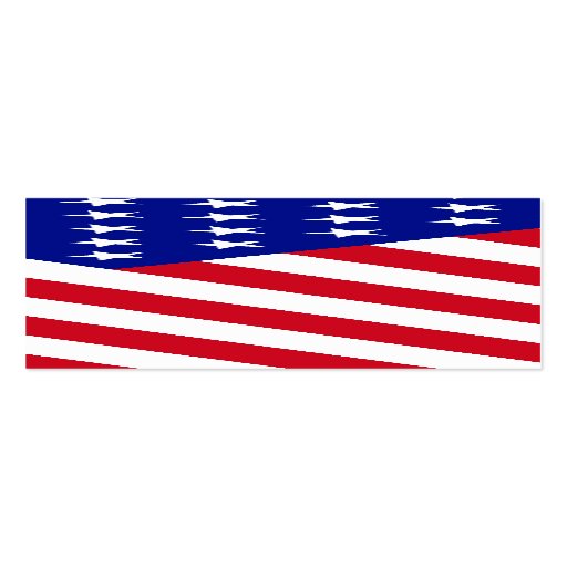 American Flag Book Mark. Business Card Template