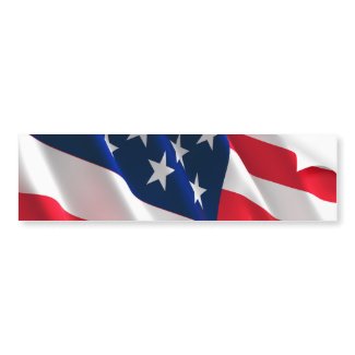 american flag bumpersticker