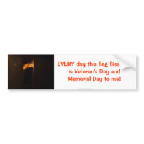 American Flag Bumper Sticker