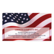American Flag Business Card