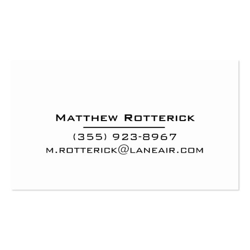 American Flag Business Card Template (back side)