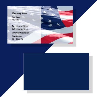 American Flag Business Cards profilecard