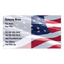 American Flag Business Cards