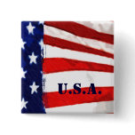 American Flag Button