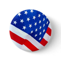 American Flag Button by thehatch American Flag Button