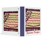 American Flag Cake Vinyl Binder
