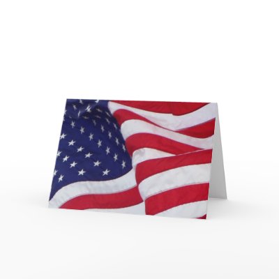 American Flag Card by AJsGraphics