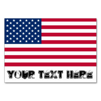 American Flag Table Cards &amp; Place Cards | Zazzle