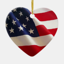 American Flag Christmas Tree Ornaments