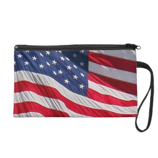 American flag clutchs wristlet