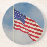 American flag beverage coaster