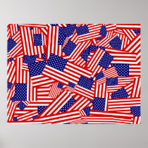 American Flag Collage Posters