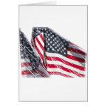 American Flag cutout Greeting Cards