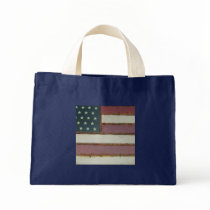 American Flag Design Tote Bag