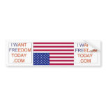 American Flag Distress Signal Bumper Sticker