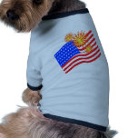 American Flag Doggie T Shirt