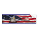 American-flag-Eagle bumper stickers by freedomsfirst American-flag-Eagle bumper stickers