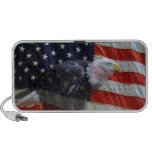 American Flag Eagle Doodle Travel Speaker