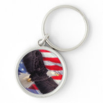 American Flag & Eagle Keychain