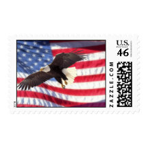 American Flag & Eagle Stamp
