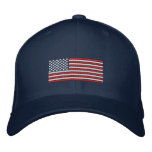 American Flag Embroidered Hat