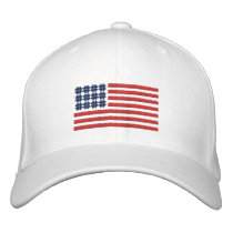 American Flag Embroidered Hat