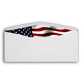 American Flag Printed &amp; Mailing Envelopes | Zazzle