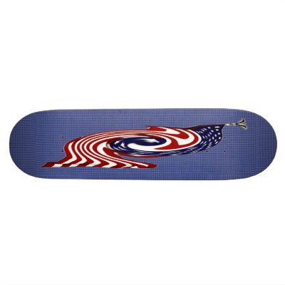 American Flag Fast Flow Skateboard by DigitalDreambuilder